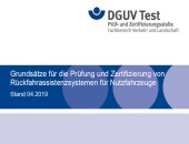 Neuer Prüfgrundsatz: Rückfahrassistenzsysteme (RAS) für Nutzfahrzeuge 