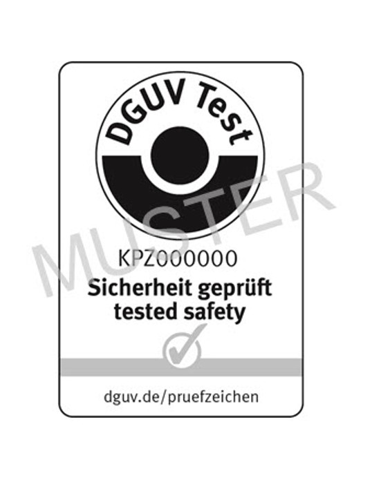 GS-Zeichen von DGUV Test und DGUV-Test-Zeichen