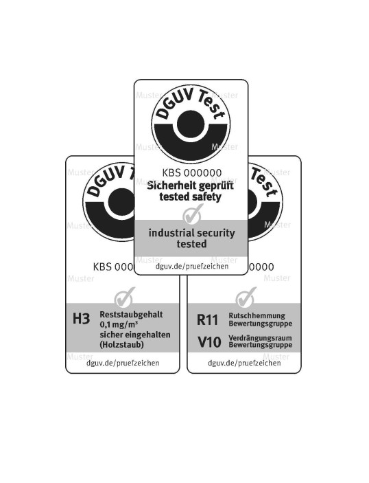 DGUV Test-Zeichen mit Zeichenzusatz