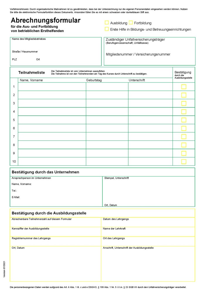 Verbandbuch, zur vorschriftsmäßigen Registrierung von