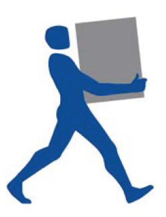 Piktogramm - Mann trägt Paket
