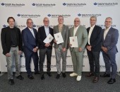 Drei Professoren erhalten ihre Berufungsurkunden an der Hochschule der DGUV