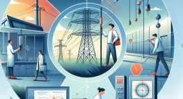 KI-generiertes Bild: Collage aus verschiedenen Quellen elektromagnetischer Felder
