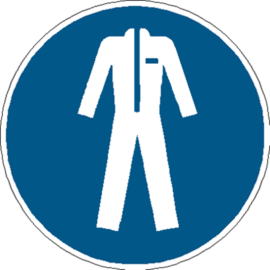 Mandatory sign protective clothing