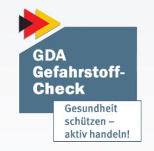 Logo des GDA Gefahrstoff-Check