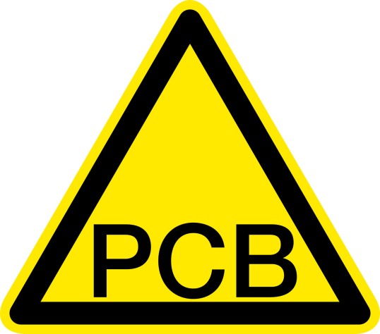 Warnzeichen PCB Polychlorierte Biphenyle
