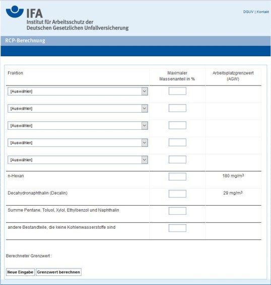 Screenshot der IFA-Software