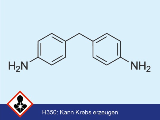 Strukturformel von 4,4'-Dimethylendianilin