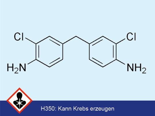 Strukturformel von 4,4‘-Methylenbis(2-chloranilin)