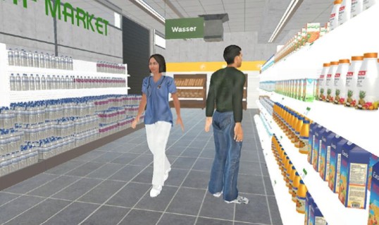 Bild einer Supermarktsimulation 