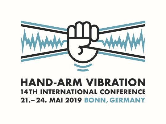 Logo: Eine Hand in Vibration