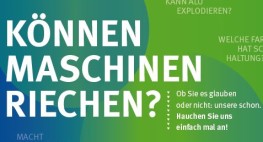 Textwolke mit der zentralen Frage: Können Maschinen riechen?