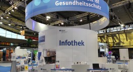 Bild des Messestandes auf der A+A in Düsseldort.