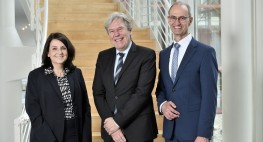 Das künftige Führungstrio der BG Verkehr: Karin Tanger, Stefan Höppner und Wolfgang Laske (von links).