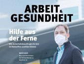 Foto: Titelseite der Zeitschrift: Sicherheitsbeauftragter mit Maske 