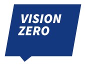 Logo: Vision Zero - Keiner kommt um. Alle kommen an.