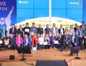 Foto: Preisträgerinnen und Preisträger, Nominierte und Preis-Paten, Moderation und Jurymitglieder bei der Verleihung des German Paralympic Media Awards 2026