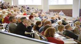 Studierende in einem Hörsaal