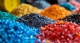 Mehrere kleinere bunte Plastikschnipsel