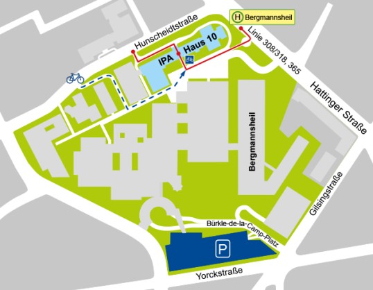 Plan of the bike racks