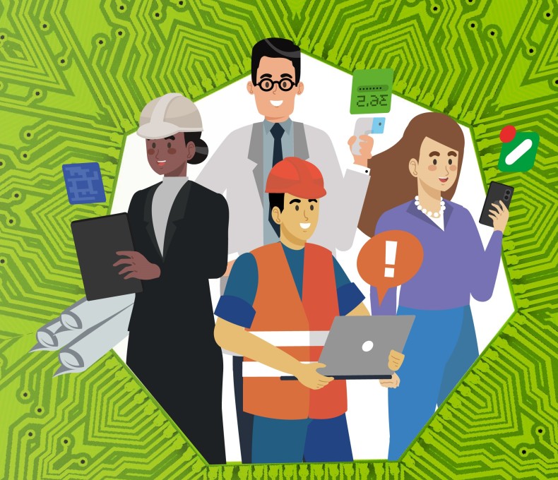 Poster-Motiv der EU-OSHA-Kampagne Poster-Motiv der EU-OSHA-Kampagne