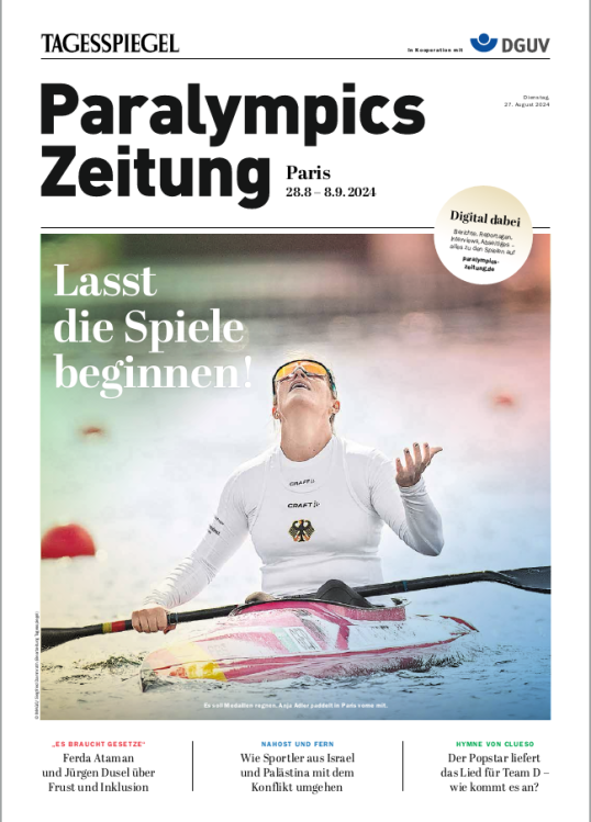 Bild zeigt die deutsche Para-Kanutin Anja Adler im Einer-Kanu.