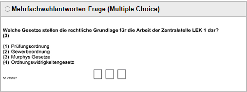 Mehrfachwahlantworten (Multiple Choice)